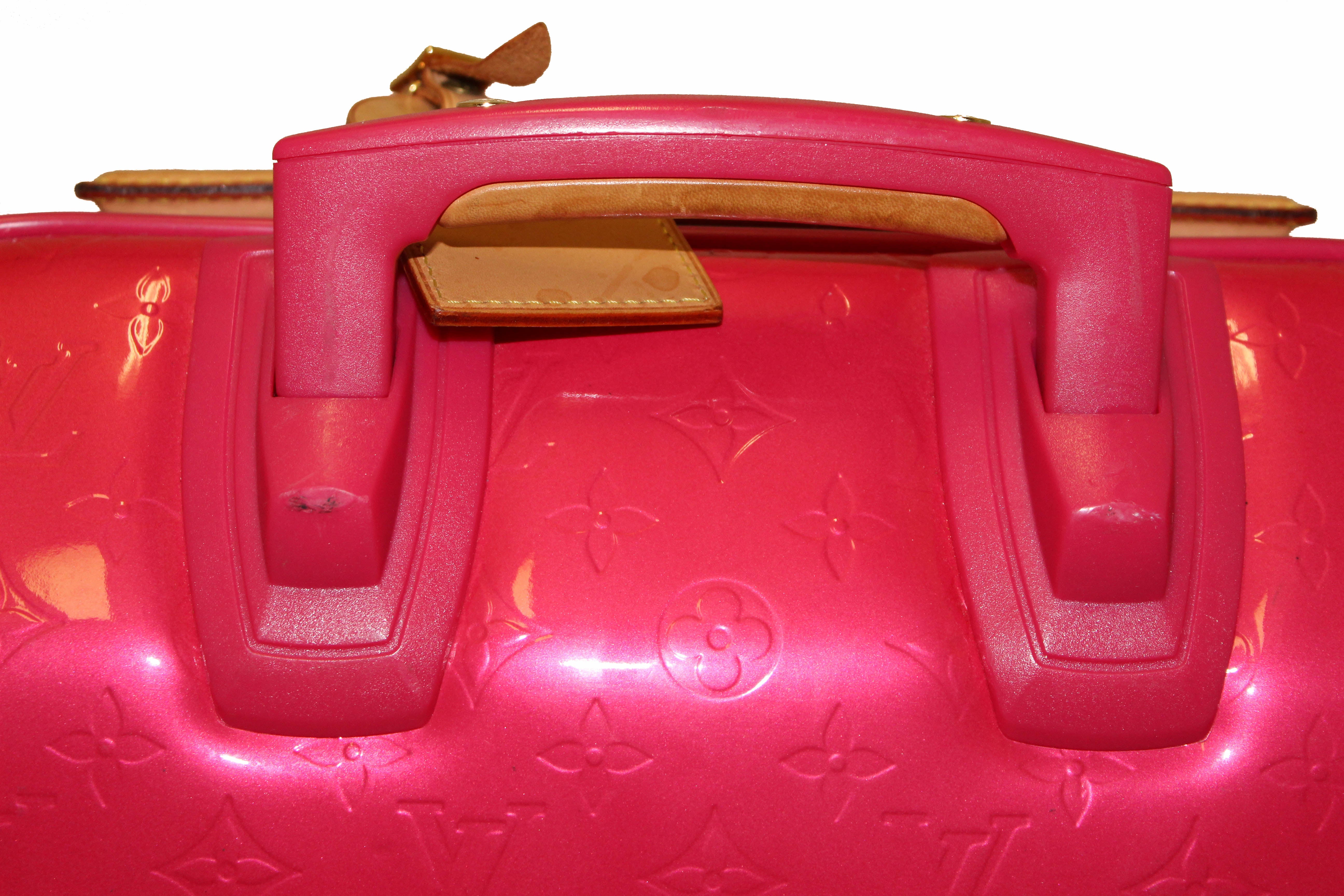Authentic Louis Vuitton Pink Monogram Vernis Leather Pegase 45 Carry-On Luggage - Luxury Travel Suitcase for Women, Business Trips & Vacation Getaways