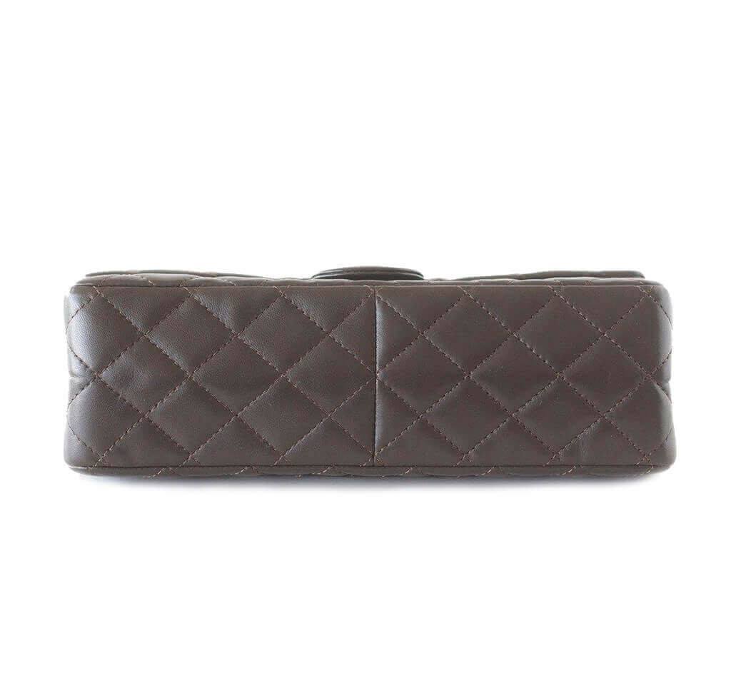 Chanel 2.55 Medium Flap Bag in Dark Khaki - Timeless Luxury Handbag for Women, Perfect for Work, Evening Events & Everyday Elegance