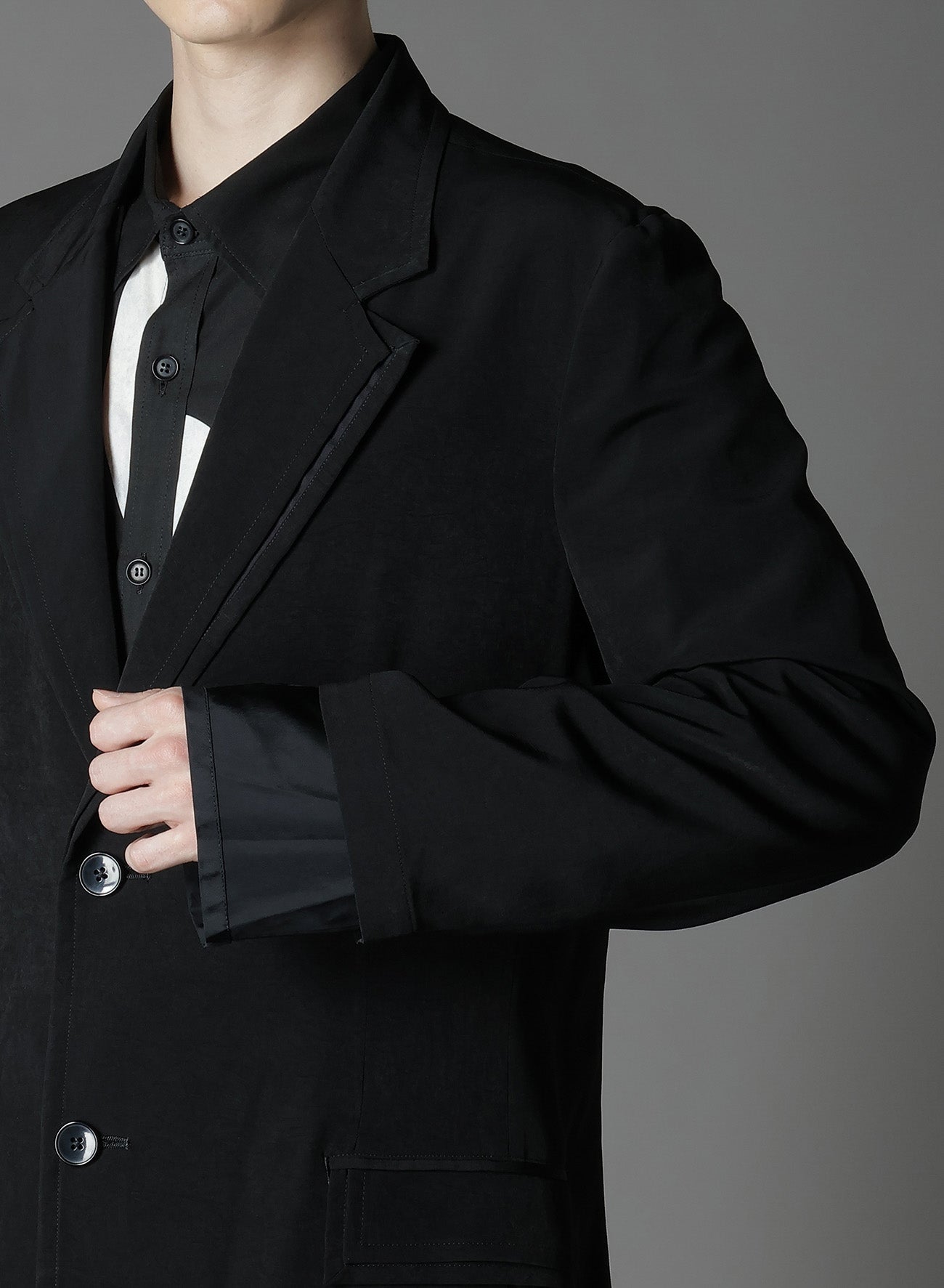 Elegant Crepe de Chine Double Layer Jacket for Women - Lightweight & Breathable Outerwear for Office, Travel & Casual Wear