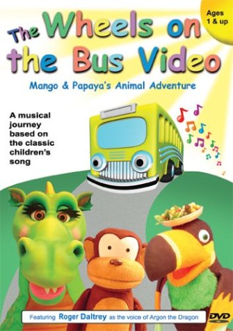 The Wheels on the Bus Video - Mango and Papaya's Animal Adventure | Fun Educational Kids Song for Learning & Playtime