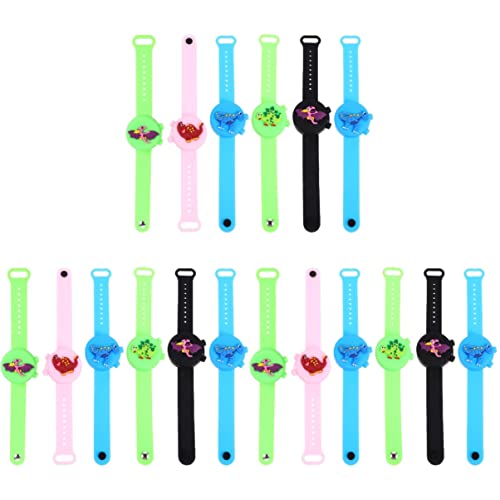 Cabilock 18-Pack Refillable Silicone Hand Sanitizer Wristbands with Mini Dispenser - Portable Hand Gel Bracelet for Travel, School, Gym & Outdoor Activities