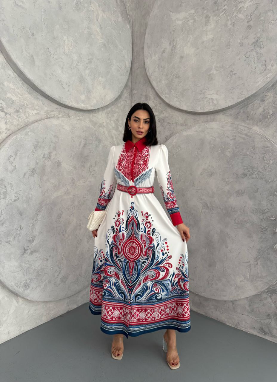Elegant Lara Long Sleeve Floral Maxi Dress for Women - Perfect for Weddings, Parties & Summer Vacations