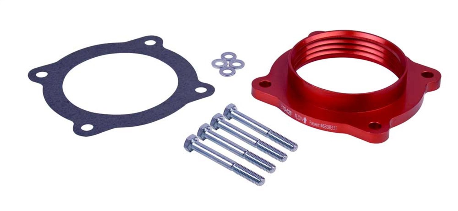 Airaid 510-628 PowerAid Throttle Body Spacer for Improved Engine Performance & Fuel Efficiency - Perfect for Off-Roading, Racing & Daily Driving
