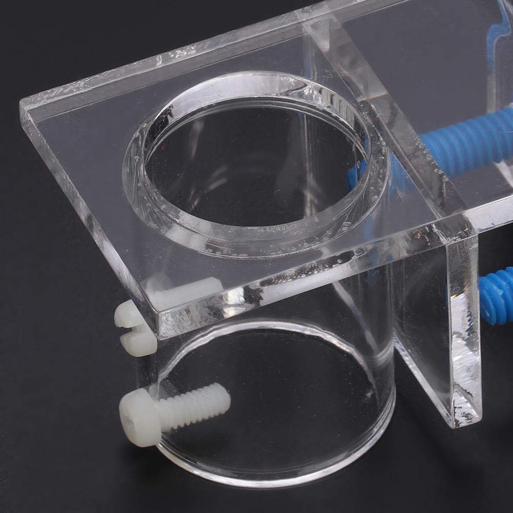 Acrylic Aquarium Pipe Clip - Transparent Tube Holder for Fish Tank Water Flow - Home & Office Use
