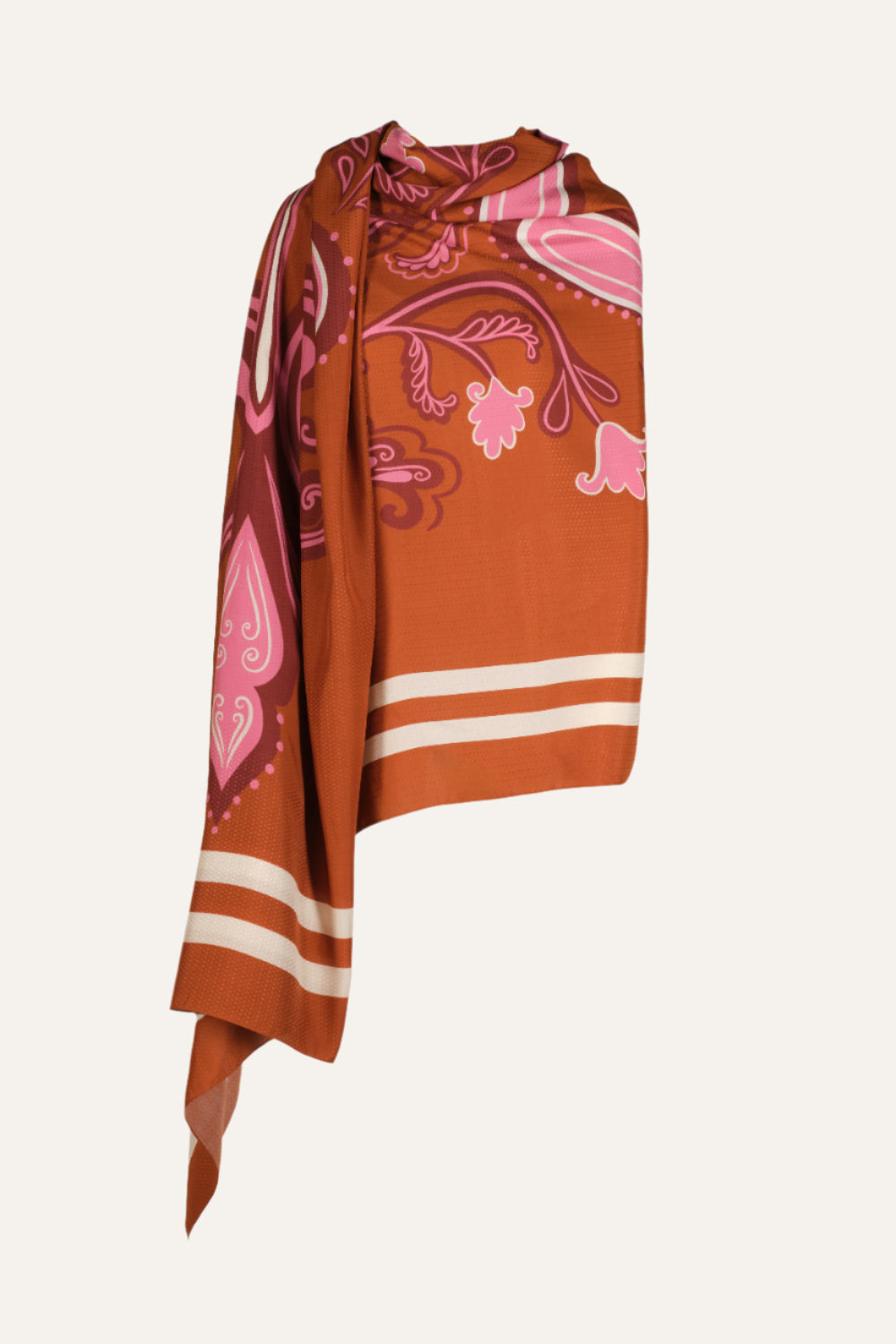 Elegant Mystique Arabesque Shawl - Lightweight Floral Print Wrap for Women - Perfect for Weddings, Parties, and Evening Events