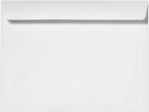LUXPaper 10 x 13 Booklet Envelopes - 1000 Pack Bright White 28lb Text Weight for Mailing, Invitations, Business Correspondence & Wedding Stationery