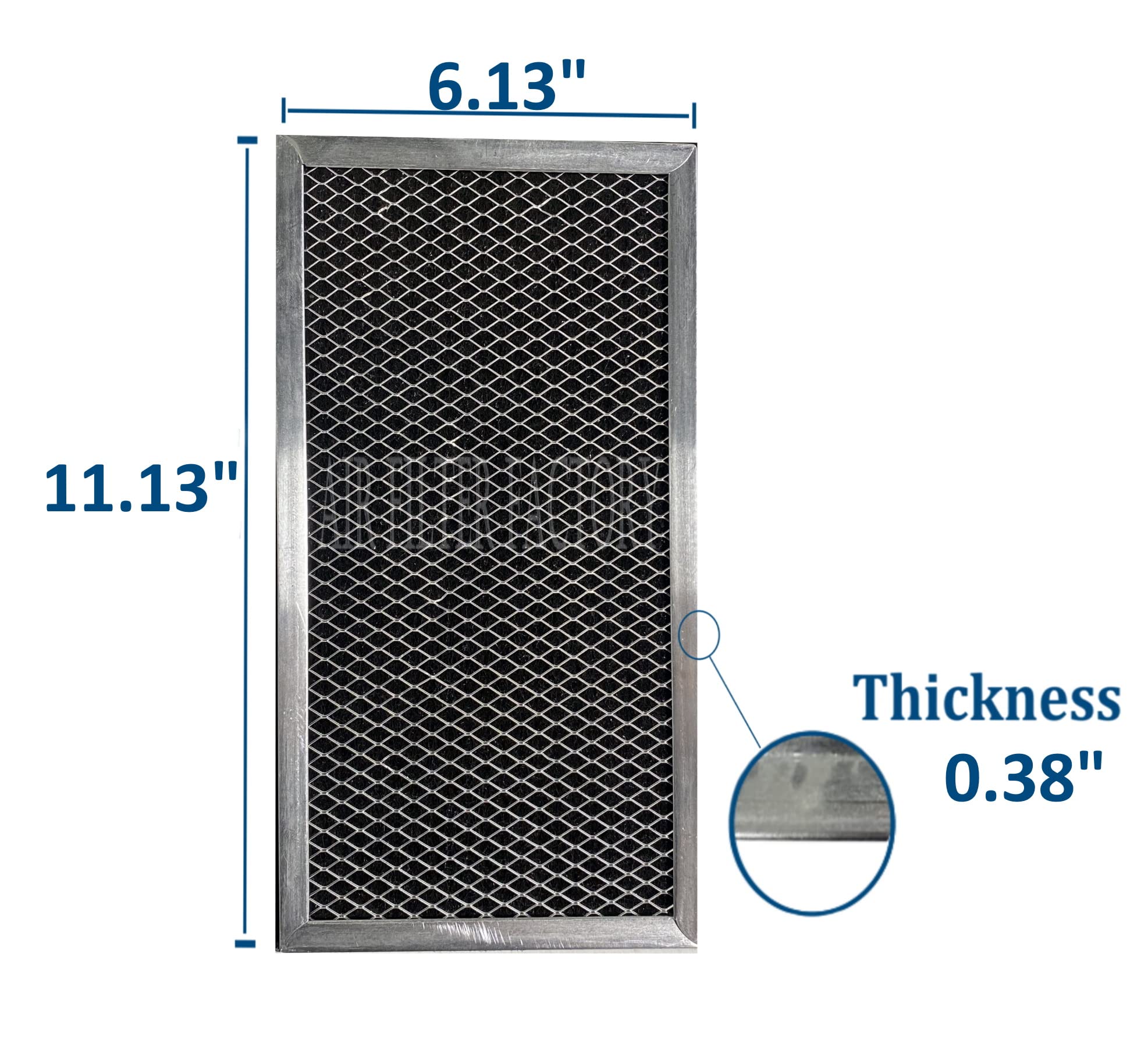 GE Microwave Oven Charcoal Air Filter Replacement (WB02X9883) - 6.13