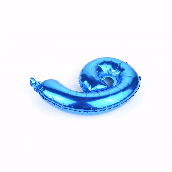 Balloonify Blue Mylar Number 9 Balloon - 16 Inch Large Foil Balloon for Birthday Party Decorations, Baby Showers & Anniversary Celebrations (1 Count)