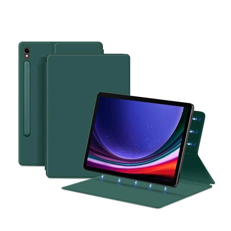 Samsung Galaxy Tab S9 2023 Magnetic Smart Case with Pencil Holder - Perfect for Drawing, Note Taking & Business Presentations