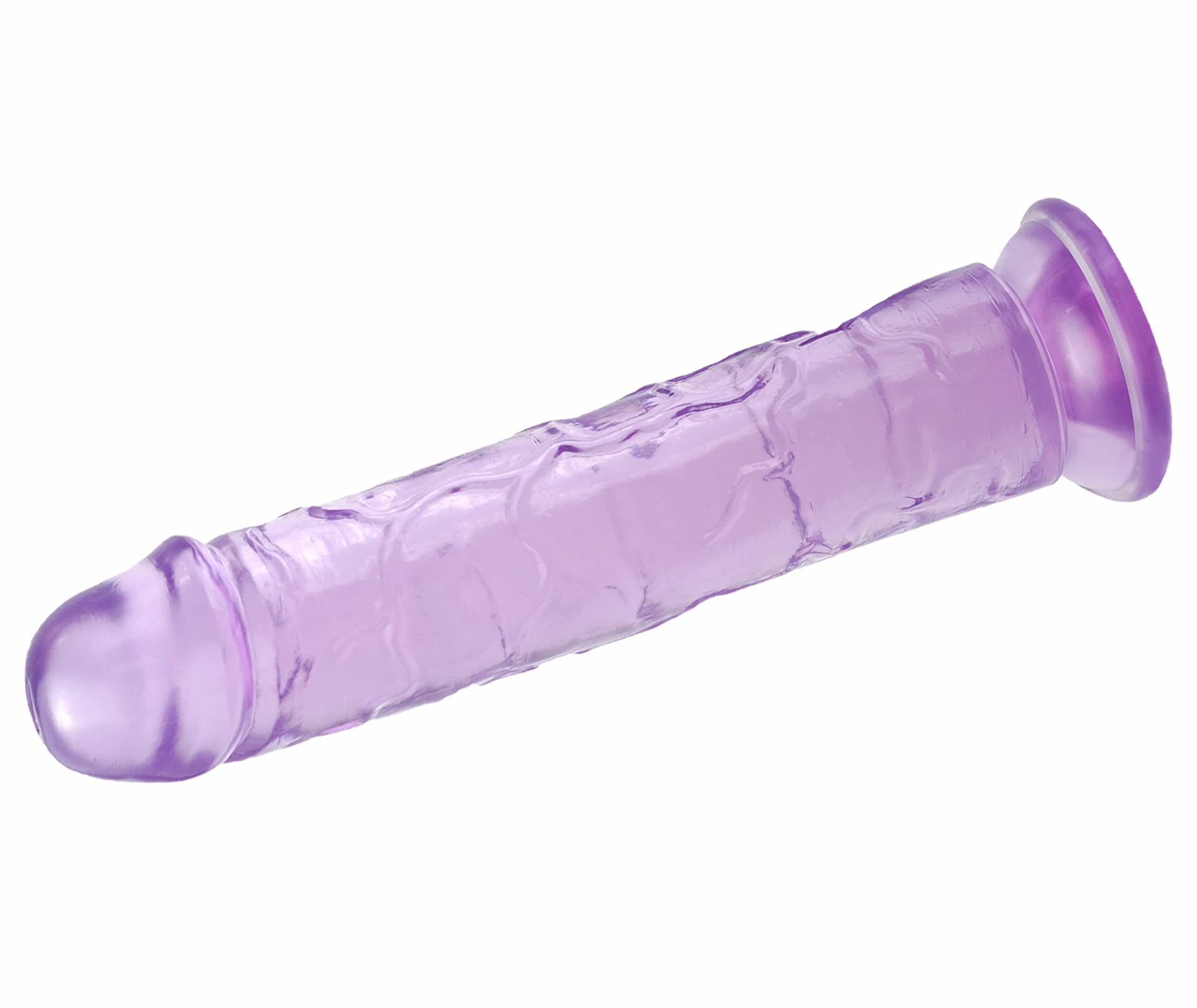 7.5 Inch Purple G-Spot Dildo - Flexible Jelly Anal Plug for Women & Men - Perfect for Solo Play, Couples & BDSM Exploration