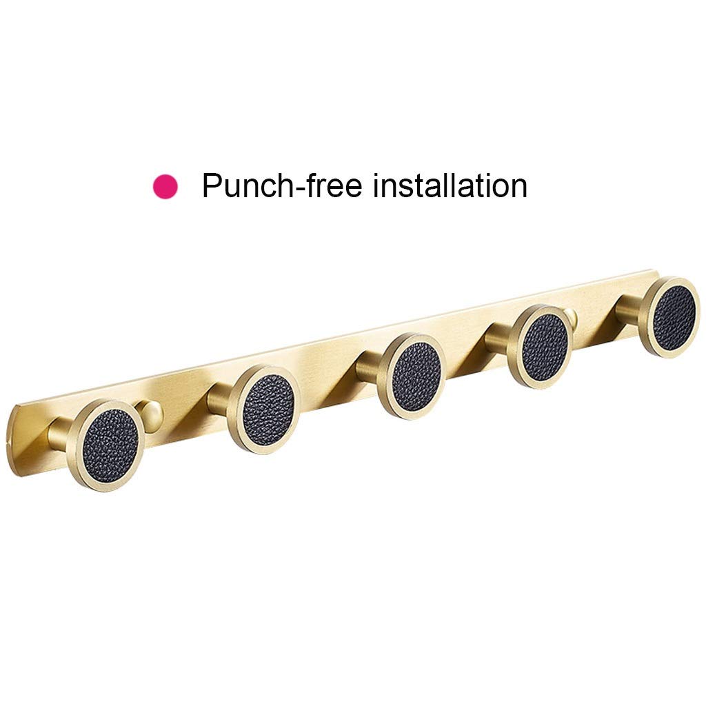 Premium Brass Wall-Mounted Coat Hooks - Heavy Duty Luxury Coat Rack for Living Room & Bedroom - Space Saving Wall Hangers for Jackets, Hats, Bags & Scarves (Perfect for Entryway, Closet & Dressing Room Organization)
