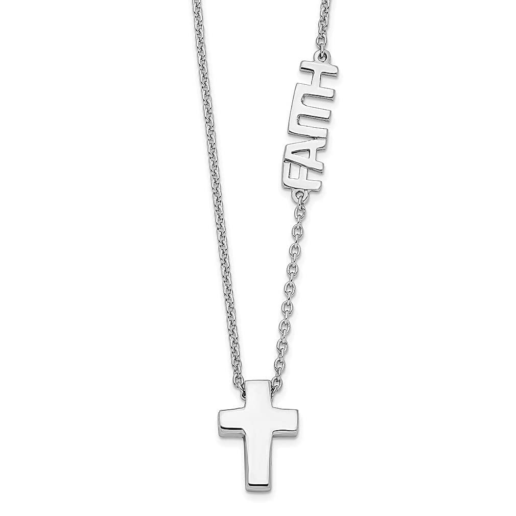 925 Sterling Silver Cross Necklace for Women - Religious Jewelry Gift for Her - Perfect for Church & Daily Wear