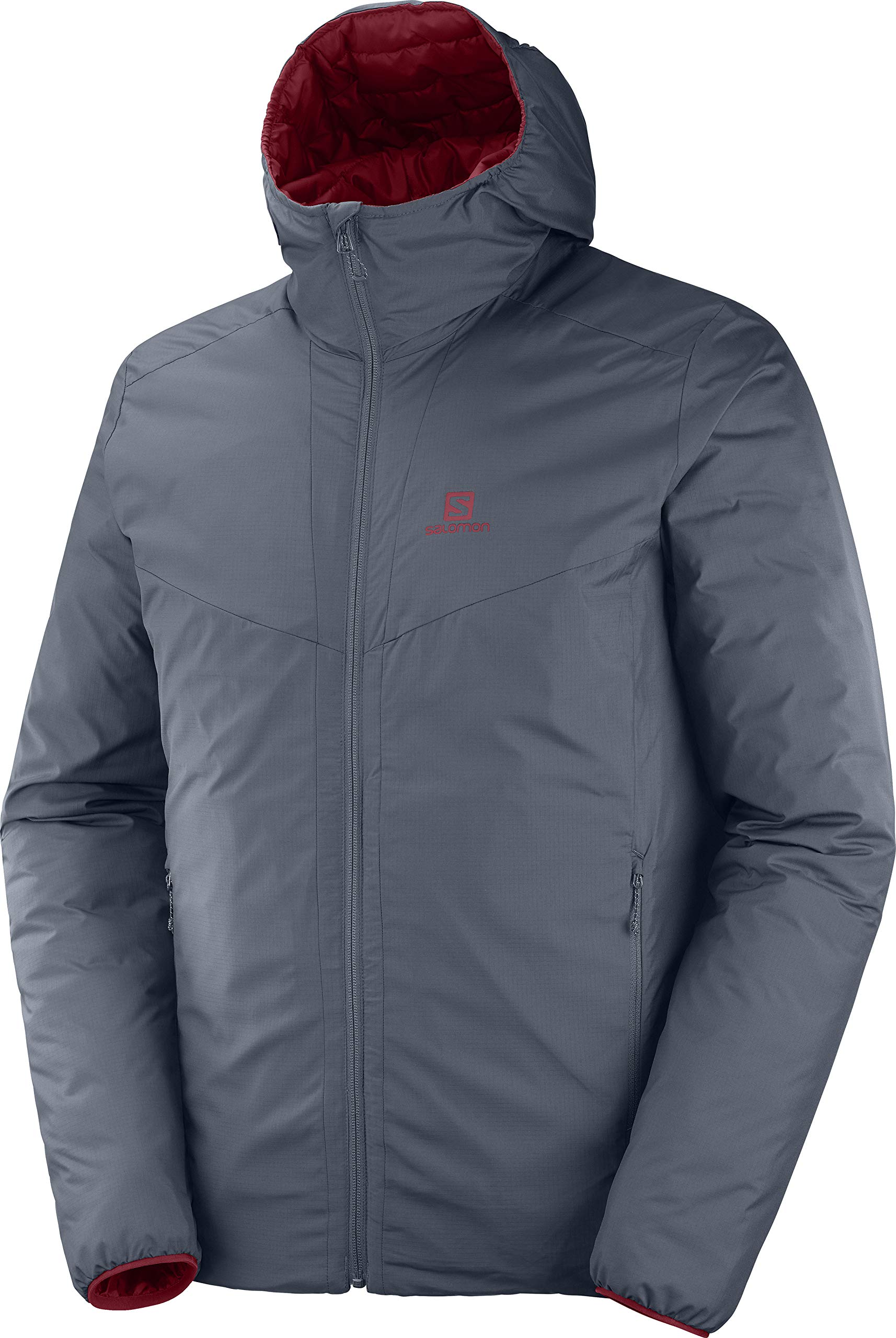 Salomon Men's Drifter Loft Hoodie - Lightweight Water-Resistant Hiking Jacket for Outdoor Adventures, Camping & Travel