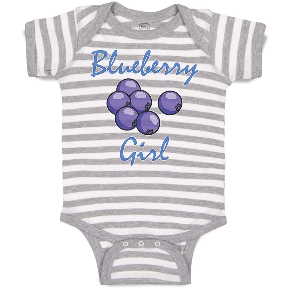 Custom Baby Bodysuit - Blueberry Print Funny Cotton Onesie for Boys & Girls | Soft Newborn Outfit for Photo Shoots, Birthday Parties & Everyday Wear