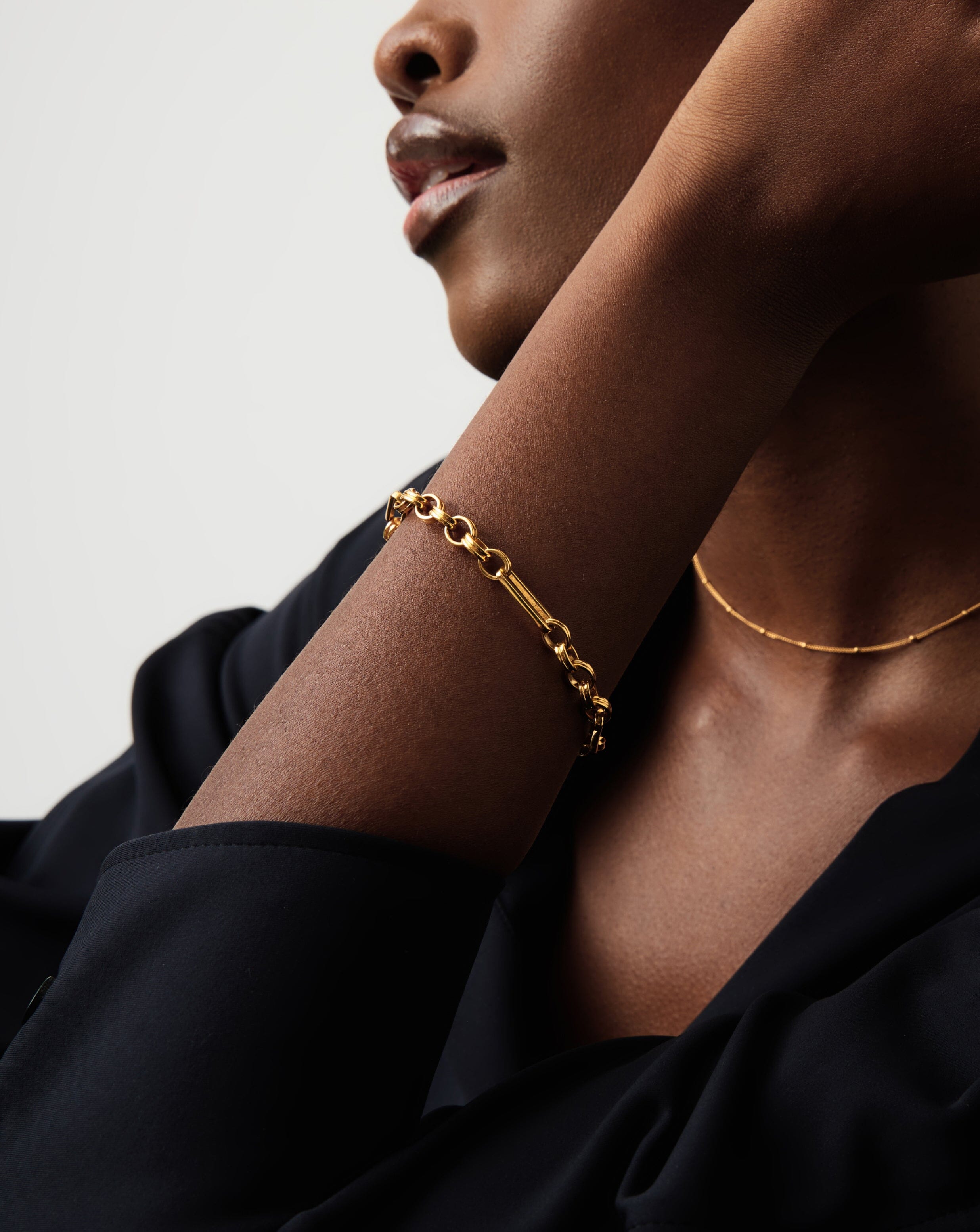 Axiom Chain Bracelet - 18k Gold Plated Women's Jewelry for Everyday Wear & Special Occasions