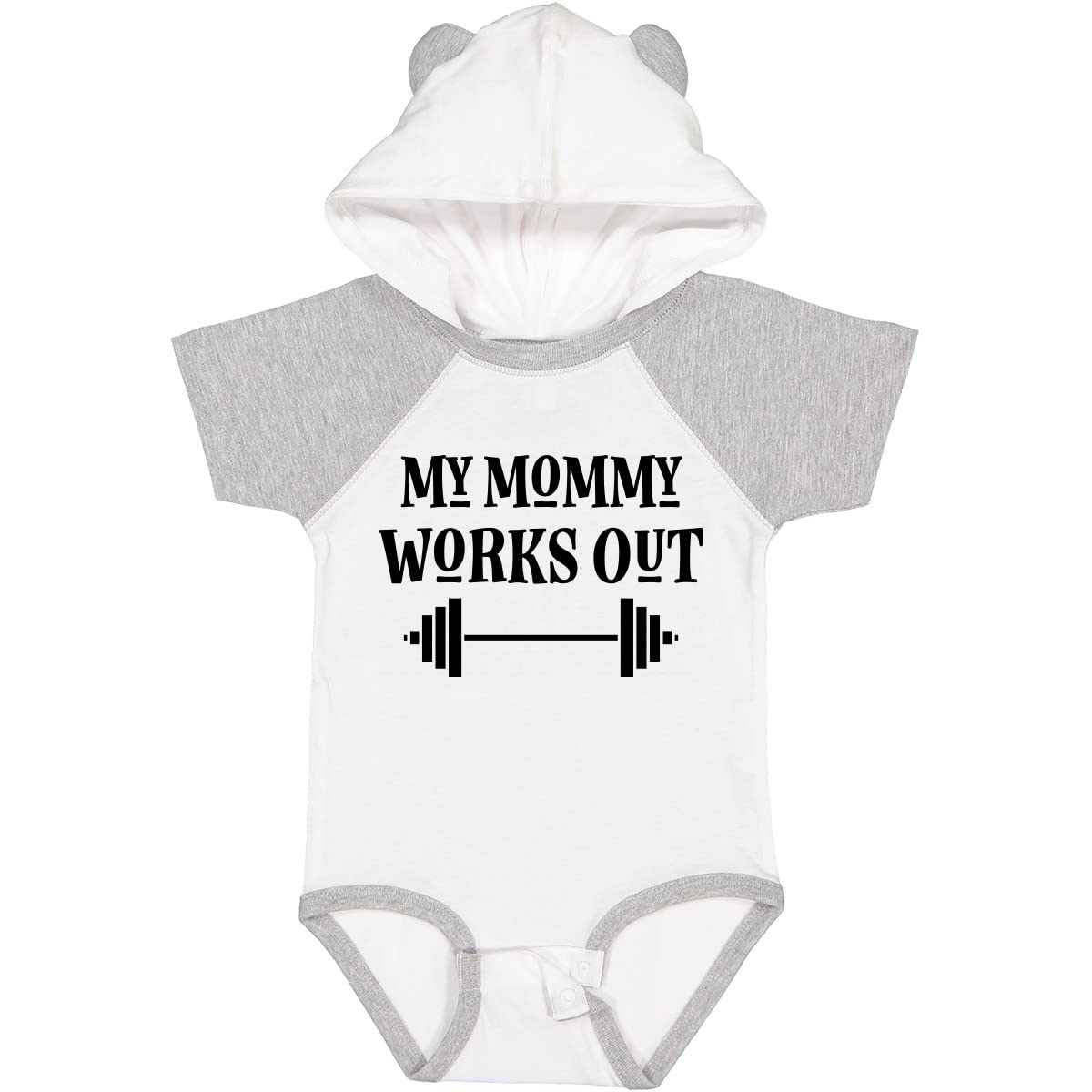 Inktastic Exercise My Mommy Works Out Baby Bodysuit - Cute Workout-Themed Onesie for Infants & Toddlers - Perfect for Gym, Yoga & Active Moms