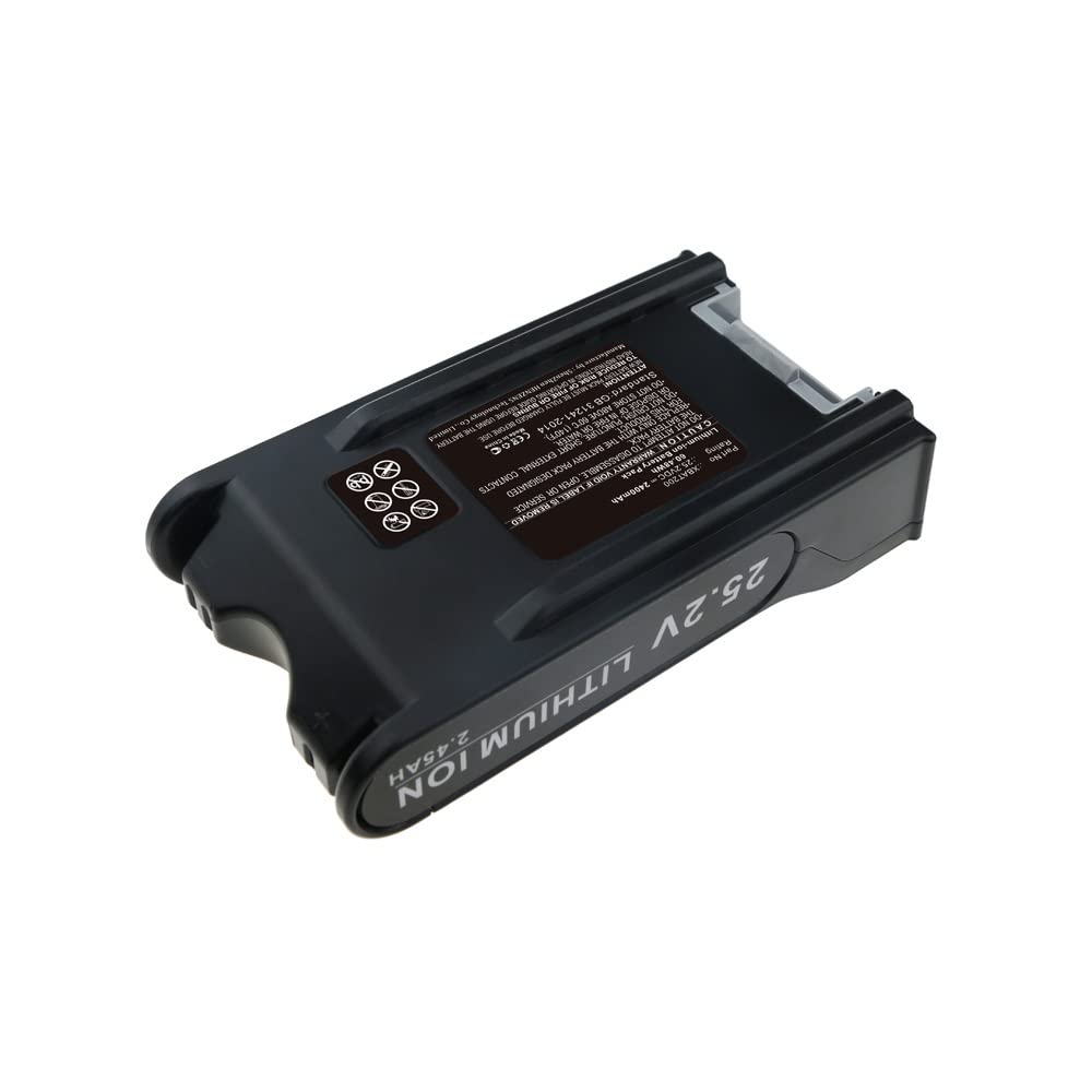 Synergy Digital Replacement Battery for Shark XBAT200 Vacuum Cleaner - 25.2V 2400mAh Li-ion Battery Pack - Perfect for Shark ION Robot Vacuum & Cordless Vacuums - Home Cleaning & Pet Hair Removal