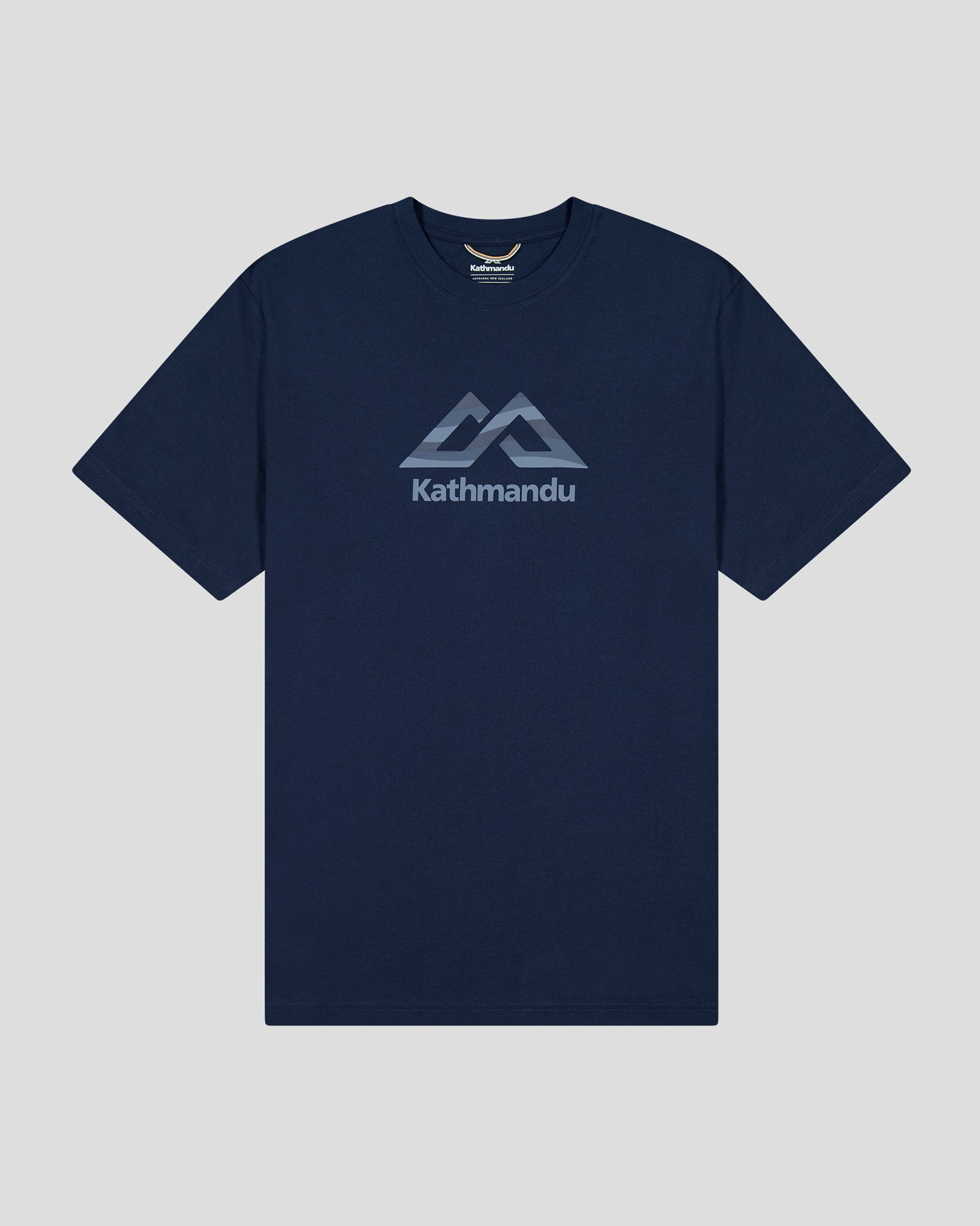Organic Cotton Men's Logo Fill T-Shirt - Pure Navy - Comfortable & Eco-Friendly Casual Wear for Everyday Use