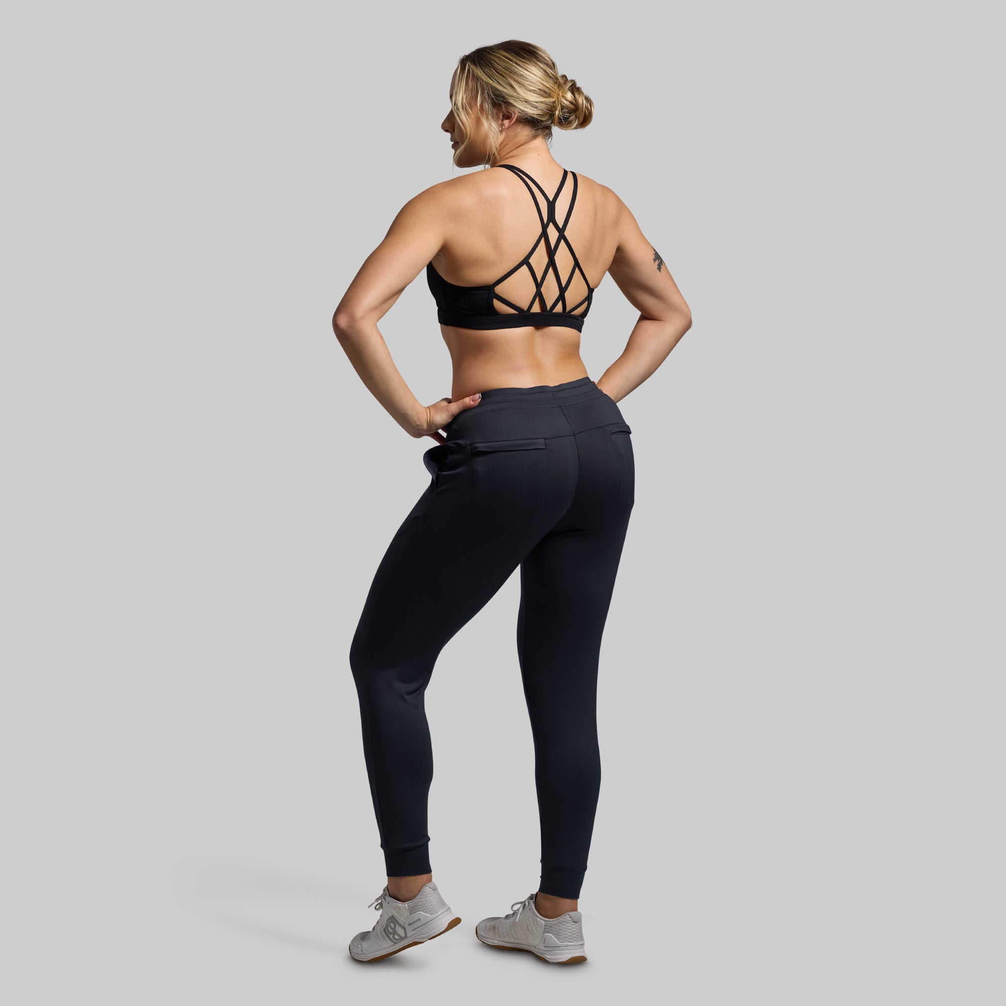 Women's Low Rise Athleisure Jogger Pants - Soft Lounge Pants for Yoga, Running & Casual Wear (Black) | Perfect for Relaxing at Home, Gym Workouts & Everyday Comfort