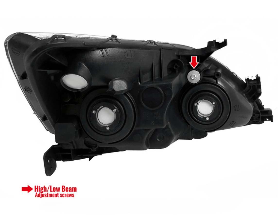 2003-2007 Honda Accord Headlight Assembly - OEM Style Replacement Headlights with Black Housing & Clear Lens - Perfect for Night Driving & Car Restoration Projects