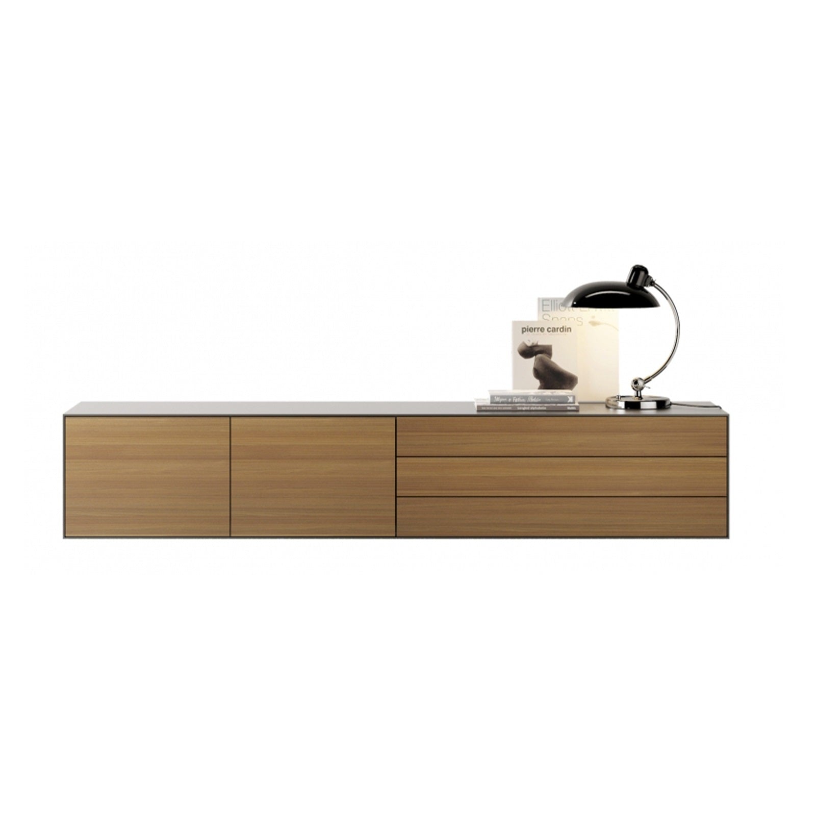 Lauki L19 Sideboard - Modern Wooden Buffet Cabinet with 2 Doors & 4 Drawers for Dining Room Storage | Stylish Furniture for Living Room, Entryway, or Hallway Organization