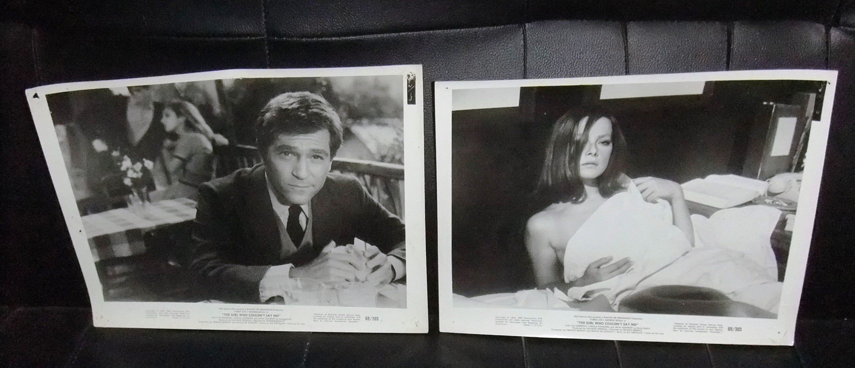 Vintage 1960s The Girl Who Couldn't Say No Original 10x8 Film Photo Set of 13 - Perfect for Movie Memorabilia Collectors, Retro Home Decor & Classic Cinema Displays