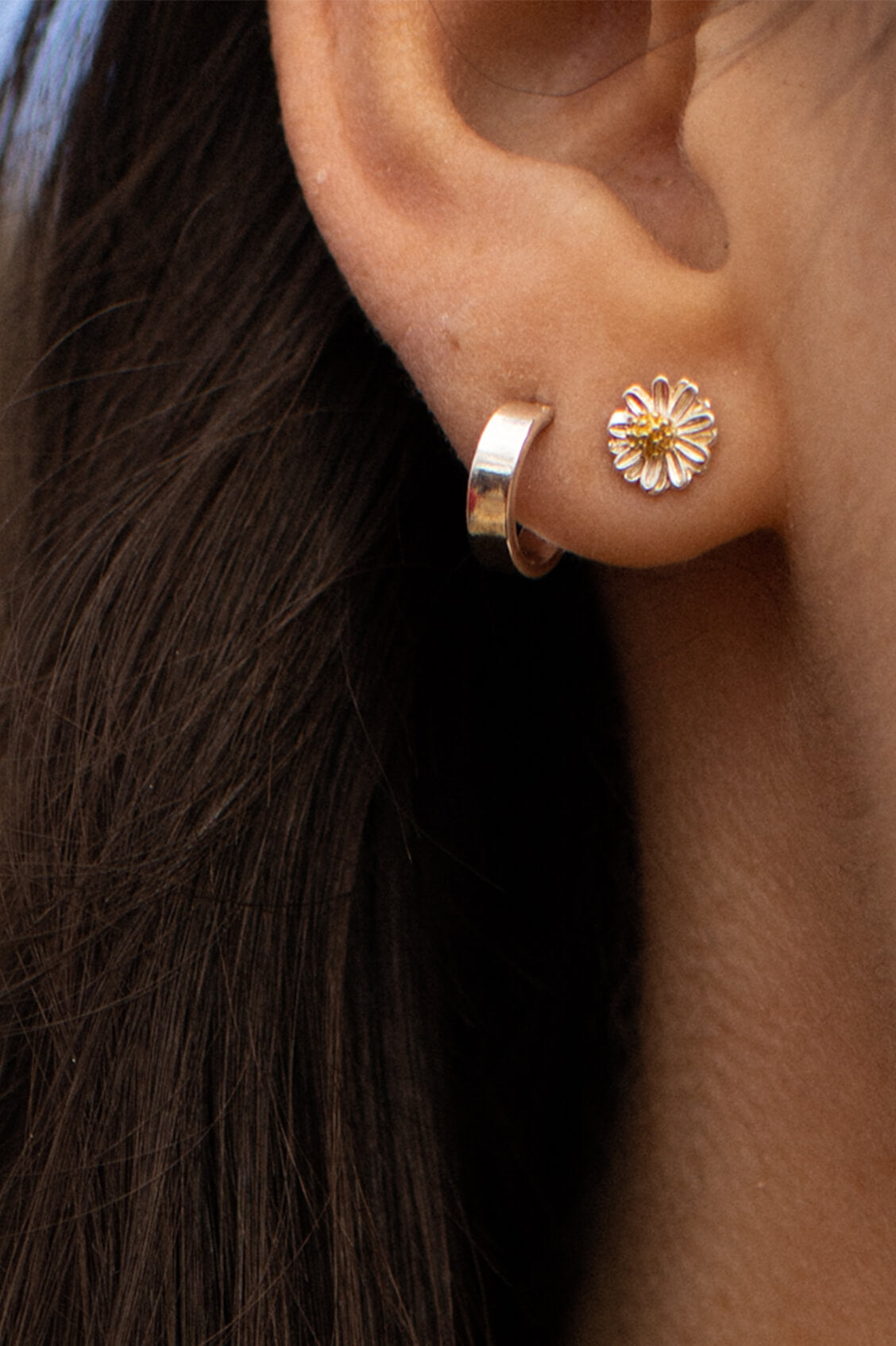 Mini Wildflower Stud Earrings for Women - Dainty Floral Earrings for Daily Wear, Gift Giving & Special Occasions