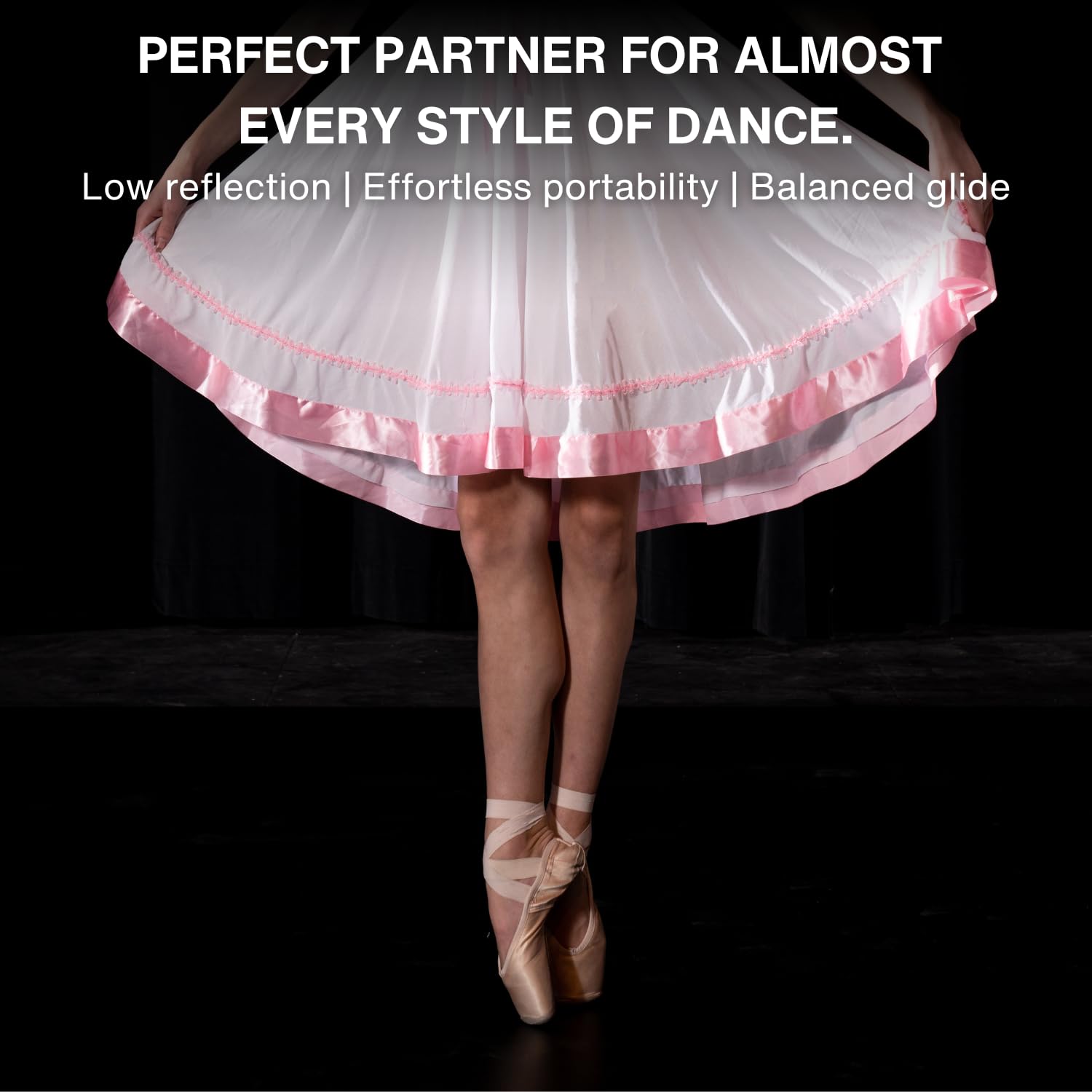 4ft x 6.56ft Portable PVC Dance Floor Mat - Tap In A Tube, On-The-Go Dance Floor for All Styles, Travel-Friendly, Perfect for Practice, Performances & Events