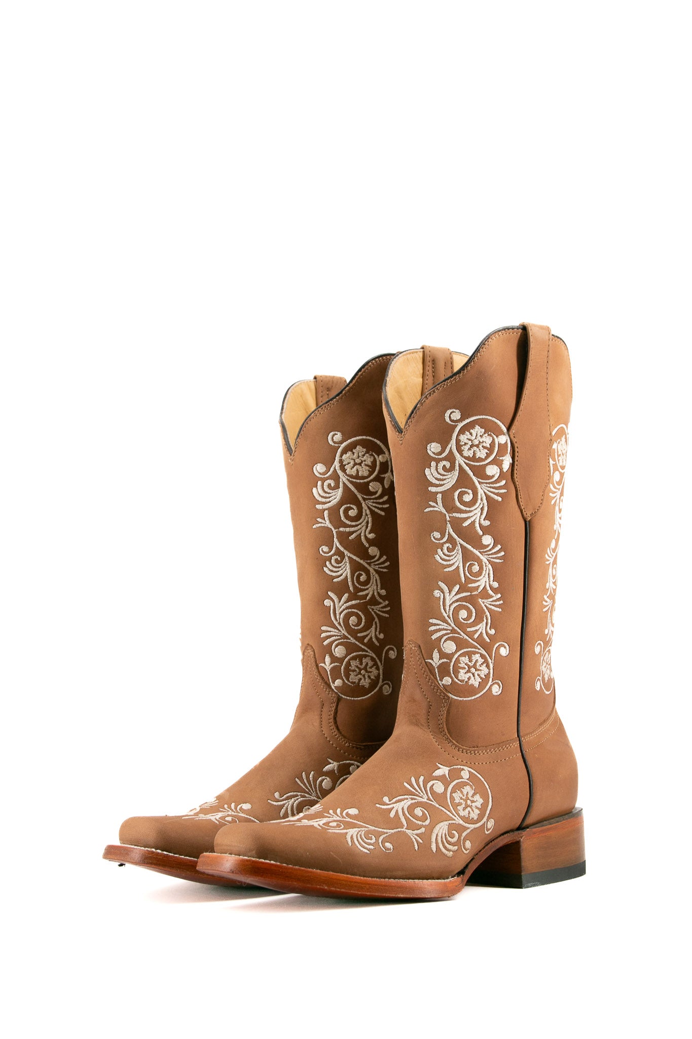 Verano Crazy Tabaco Women's Western Cowgirl Boots - Stylish & Comfortable Leather Ankle Booties for Country Dancing, Rodeo & Casual Wear