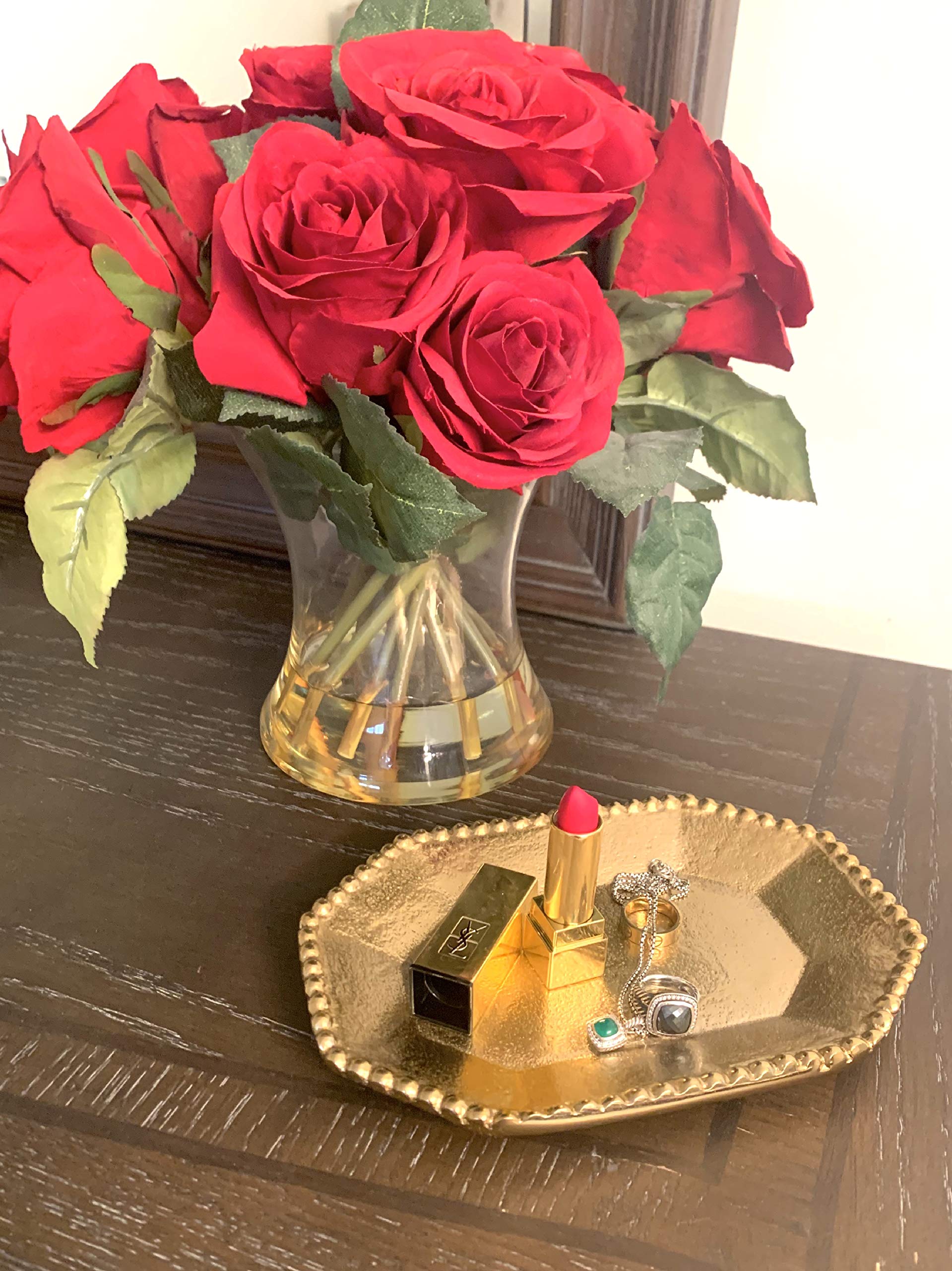 Ruth Beaded Glam Tray - Jewelry & Makeup Organizer for Vanity