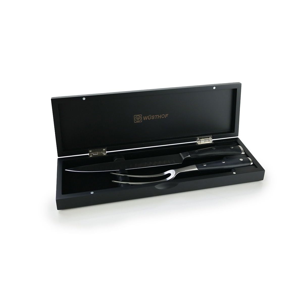 Wüsthof Classic Ikon 2-Piece Carving Set - Premium German Stainless Steel Knife Set for Roast Beef, Turkey & Ham - Perfect for Holiday Dinners & Gourmet Cooking