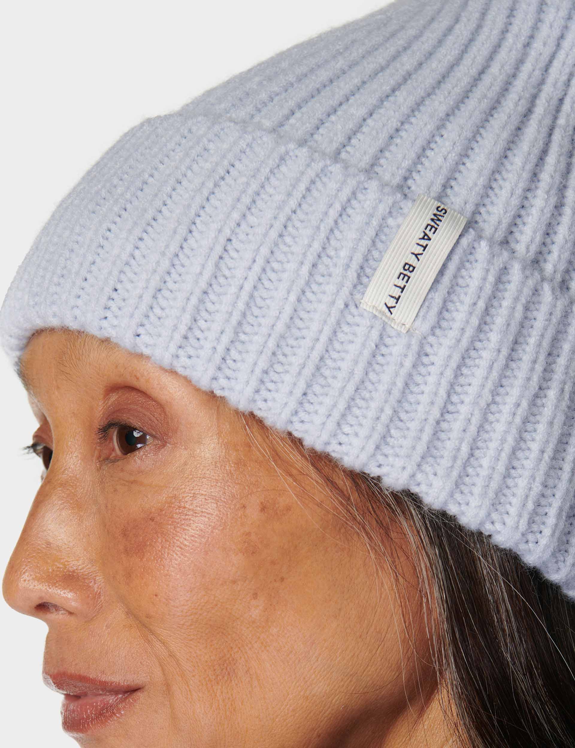 Snowfall Knitted Beanie Hat - Soft Winter Warm Salt Blue Color for Men & Women | Perfect for Skiing, Snowboarding & Cold Weather Activities