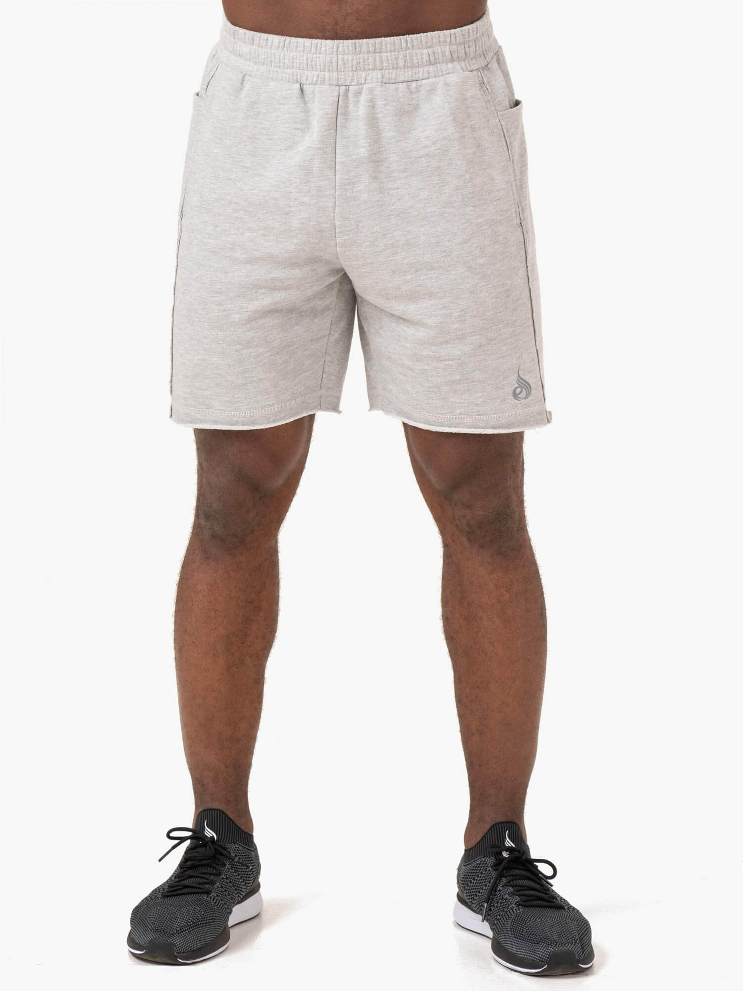 Men's Light Grey Marl Pursuit Track Shorts - Breathable Athletic Running Shorts for Gym, Workout & Casual Wear