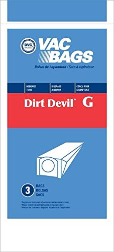 DVC Royal Dirt Devil Type G Handheld Vacuum Cleaner Bags - 75 Pack | Made in USA | Replacement Bags for Quick Cleaning & Home Maintenance
