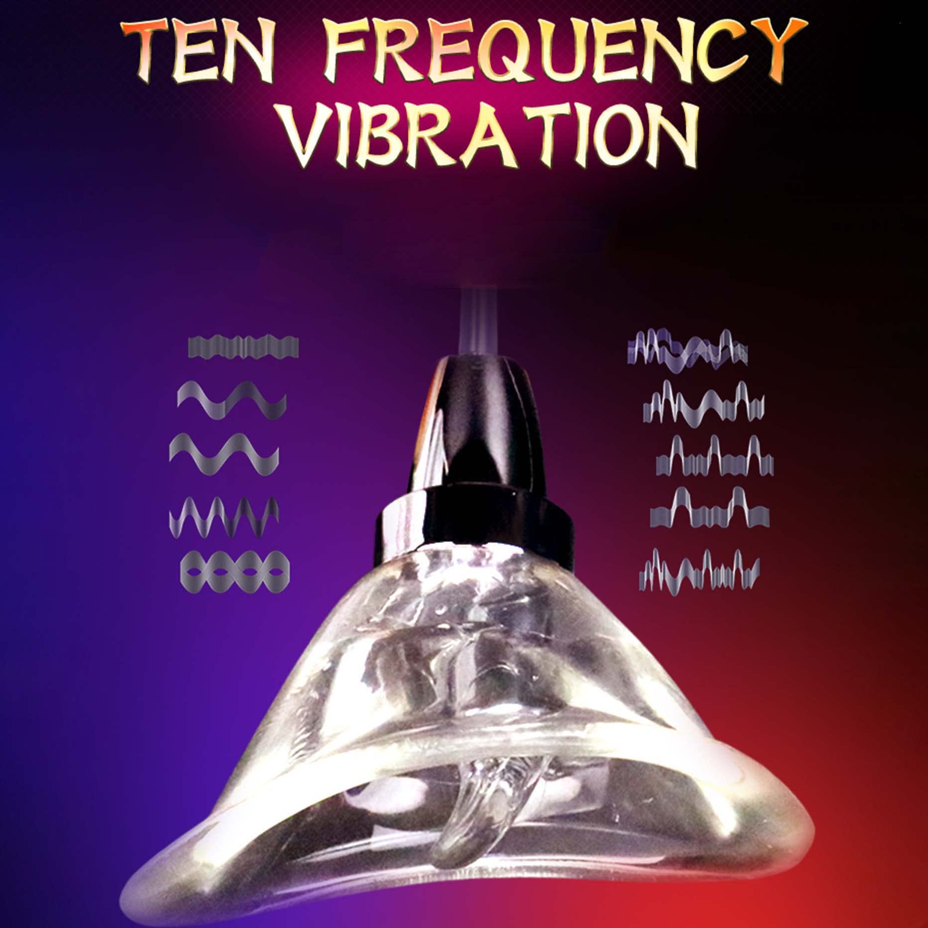 10-Speed Rechargeable Clitoral Vibrator with Suction & Licking - Silicone Adult Sex Toy for Women - Perfect for Solo Play & Couples Intimacy