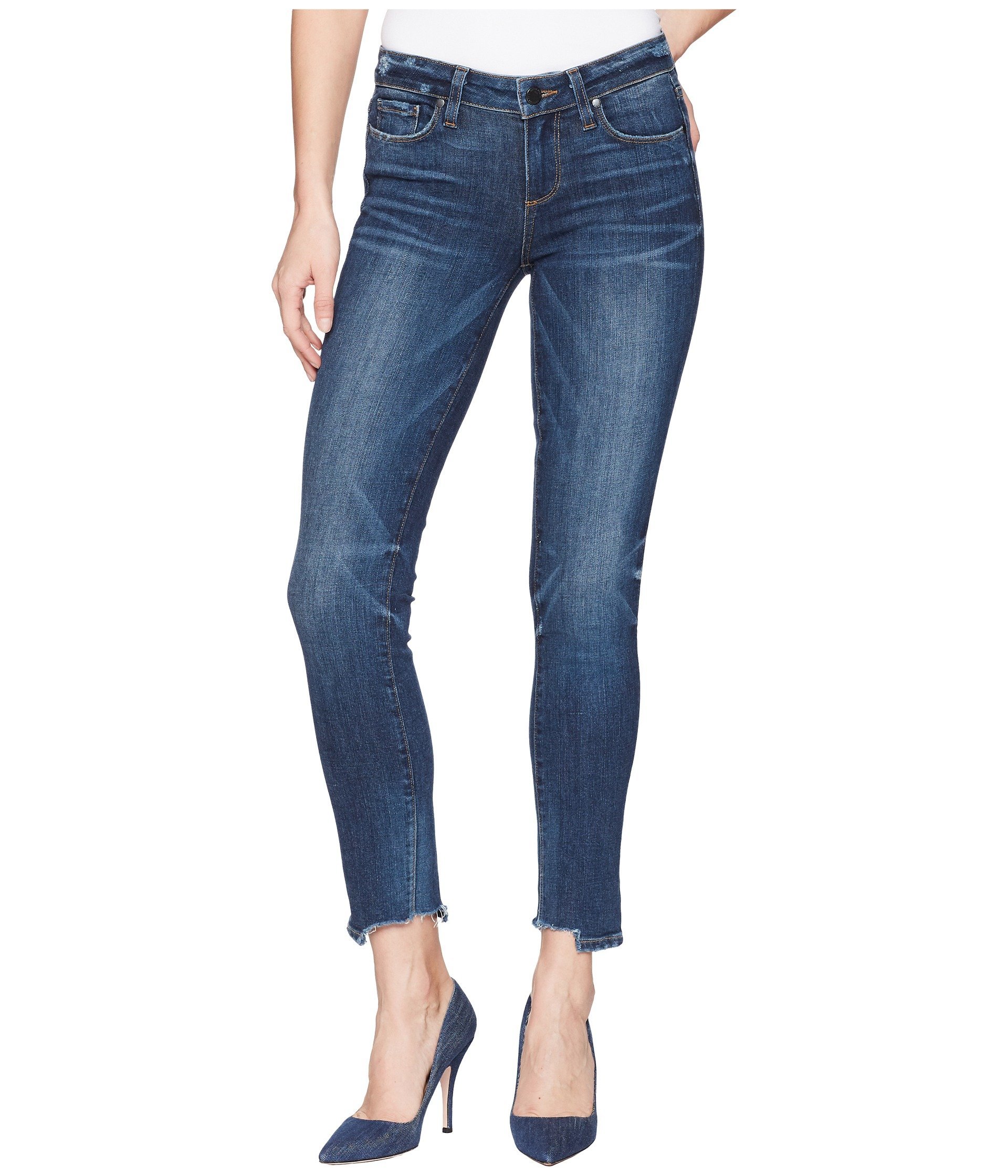 PAIGE Women's Tres Leches Skyline Ankle Peg Jean - Slim Fit Stretch Denim Pants for Casual Wear & Night Out | Comfortable Skinny Jeans for Women