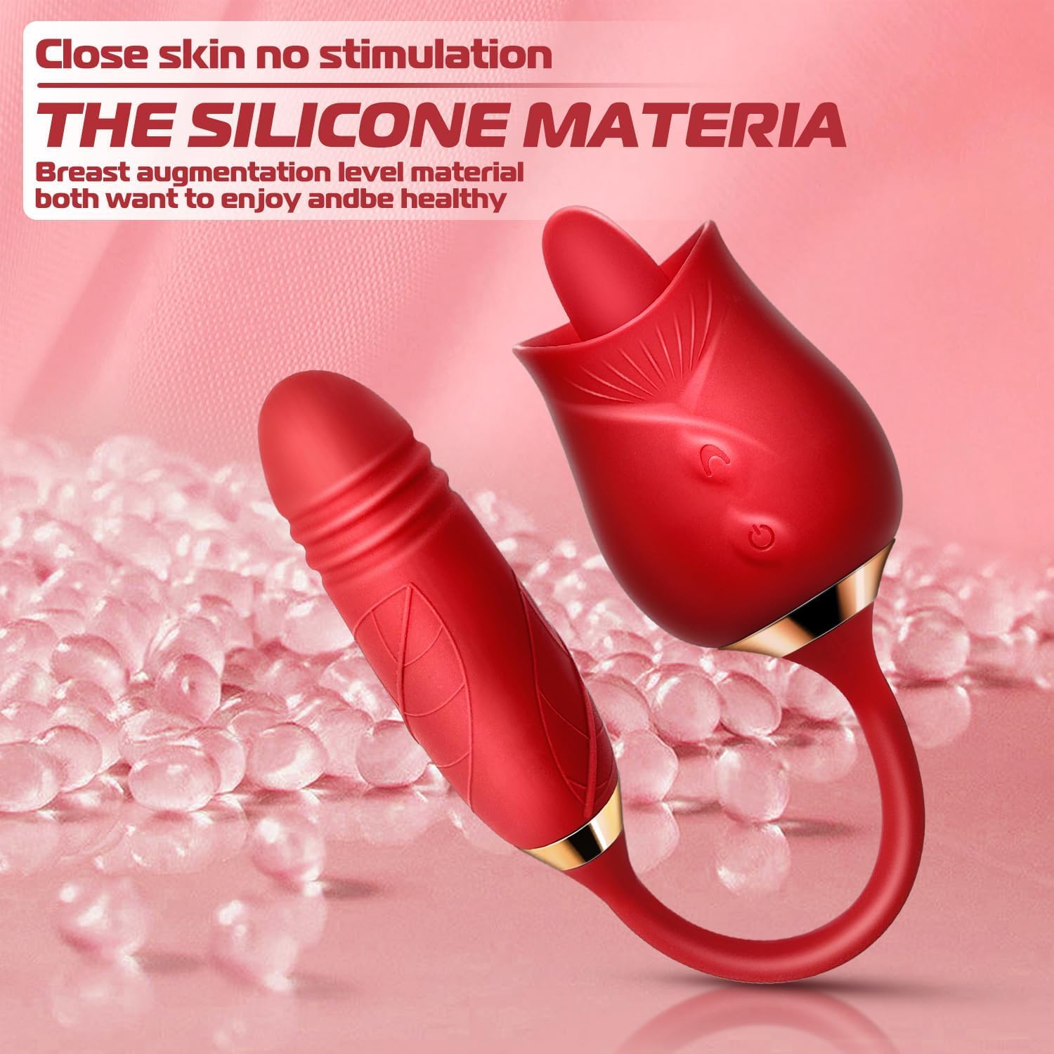 10-Speed Waterproof Electric Rose Sucking Toy for Women - Automatic Tongue Stimulator, Quiet & Discreet Adult Toy for Valentine's Party, Couples Play & Solo Pleasure (Model BZ1865)
