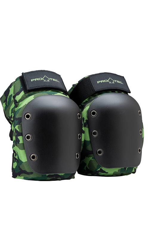 Pro Tec Street Junior Knee Pads Camo - Youth Protective Gear for Skateboarding, Cycling & Outdoor Sports - Durable Knee Guards for Kids Active Play