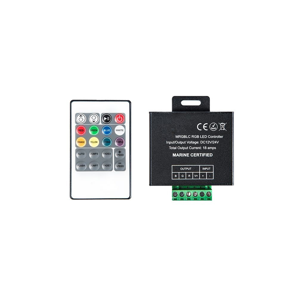 Diamond Audio HXMRGBLC RF Remote Control for RGB LED Lights - Perfect for Home Theater, Gaming Setup, and Party Lighting