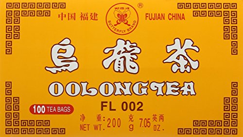 Premium Butterfly Brand Oolong Tea - 100 Tea Bags | High-Quality Loose Leaf Style | Perfect for Daily Relaxation, Office Break or Gift Giving