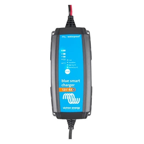 Victron Energy Blue Smart IP65 12V/4A Waterproof Battery Charger with CEE 7/17 Plug - Perfect for Marine, RV, and Outdoor Power Equipment Charging