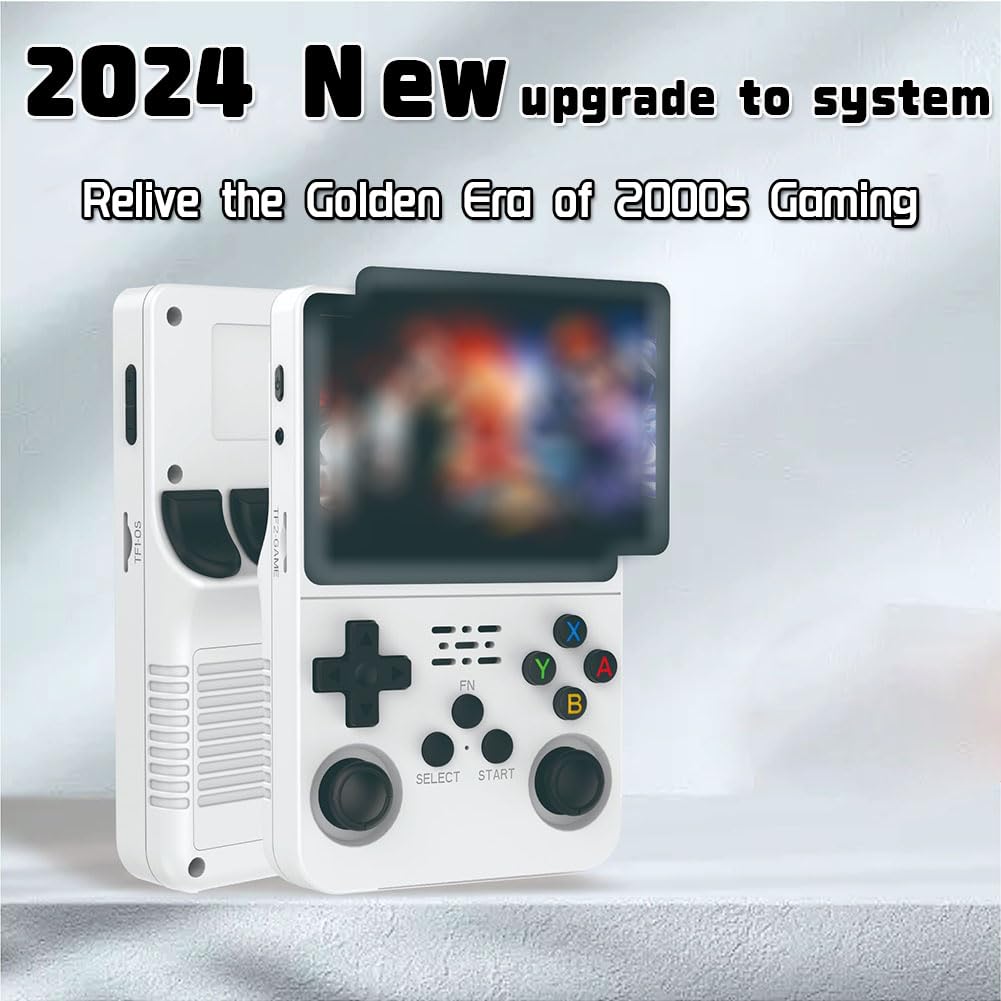 Keyboy 2024 New Portable Retro Video Game Console - Handheld Gaming Device with 20000+ Built-in Games (Translucent Green, 128GB) - Perfect for Travel, Gifts & Nostalgic Gaming