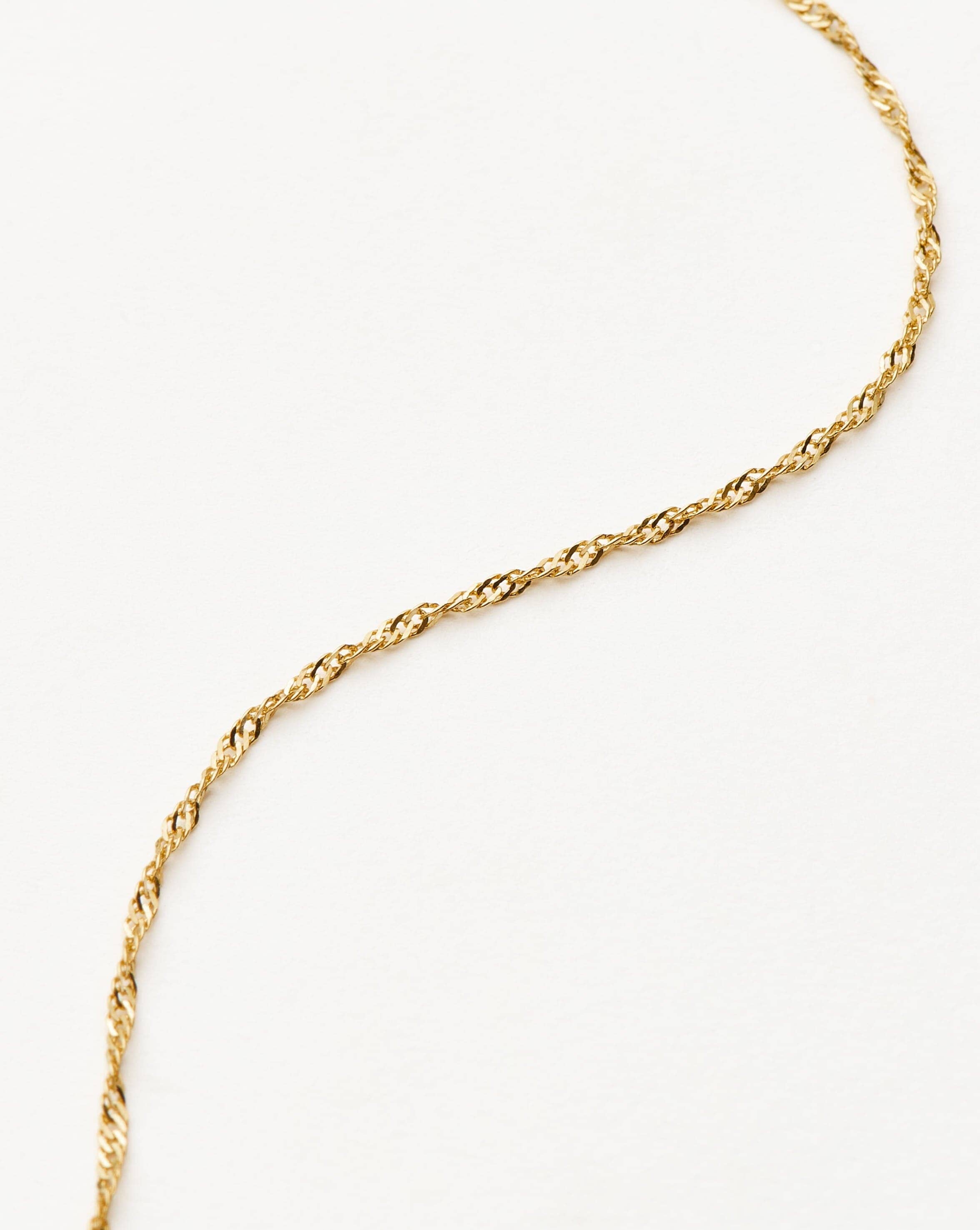 14K Solid Gold Twisted Chain Bracelet for Women - Elegant & Durable Jewelry Gift for Birthday, Anniversary & Special Occasions
