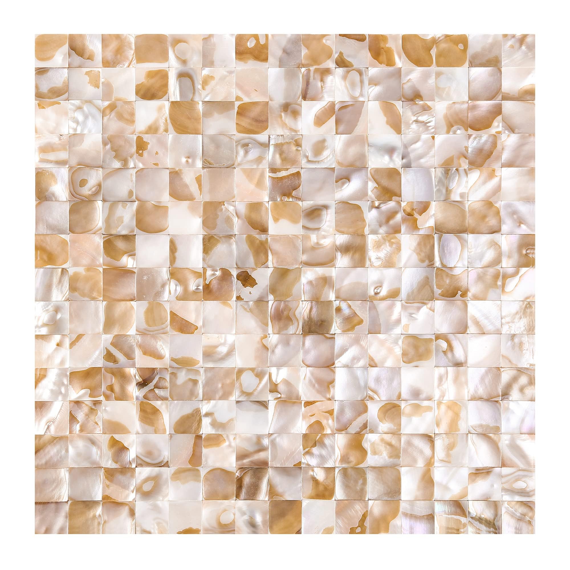 KASARO Self-Adhesive Mosaic Tiles - Mother of Pearl Peel & Stick Backsplash for Kitchen, Bathroom, Bedroom Wall Decor (10 Sheets, Colorful) - Easy DIY Home Renovation & Accent Wall Upgrade