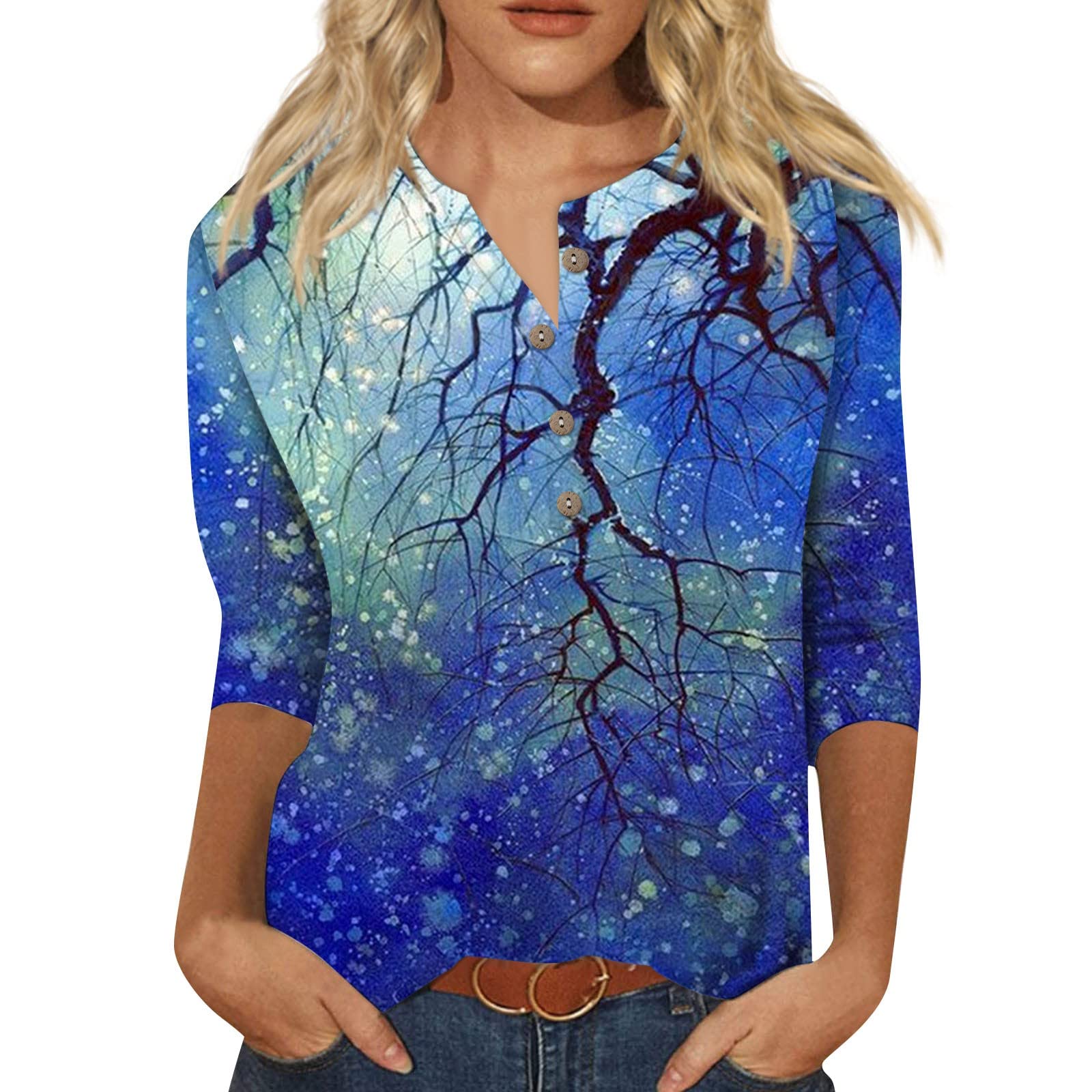 Women's Summer T-Shirts & Tops - Breathable Cotton Short Sleeve Blouses for Casual Wear, Beach Outfits, and Everyday Comfort