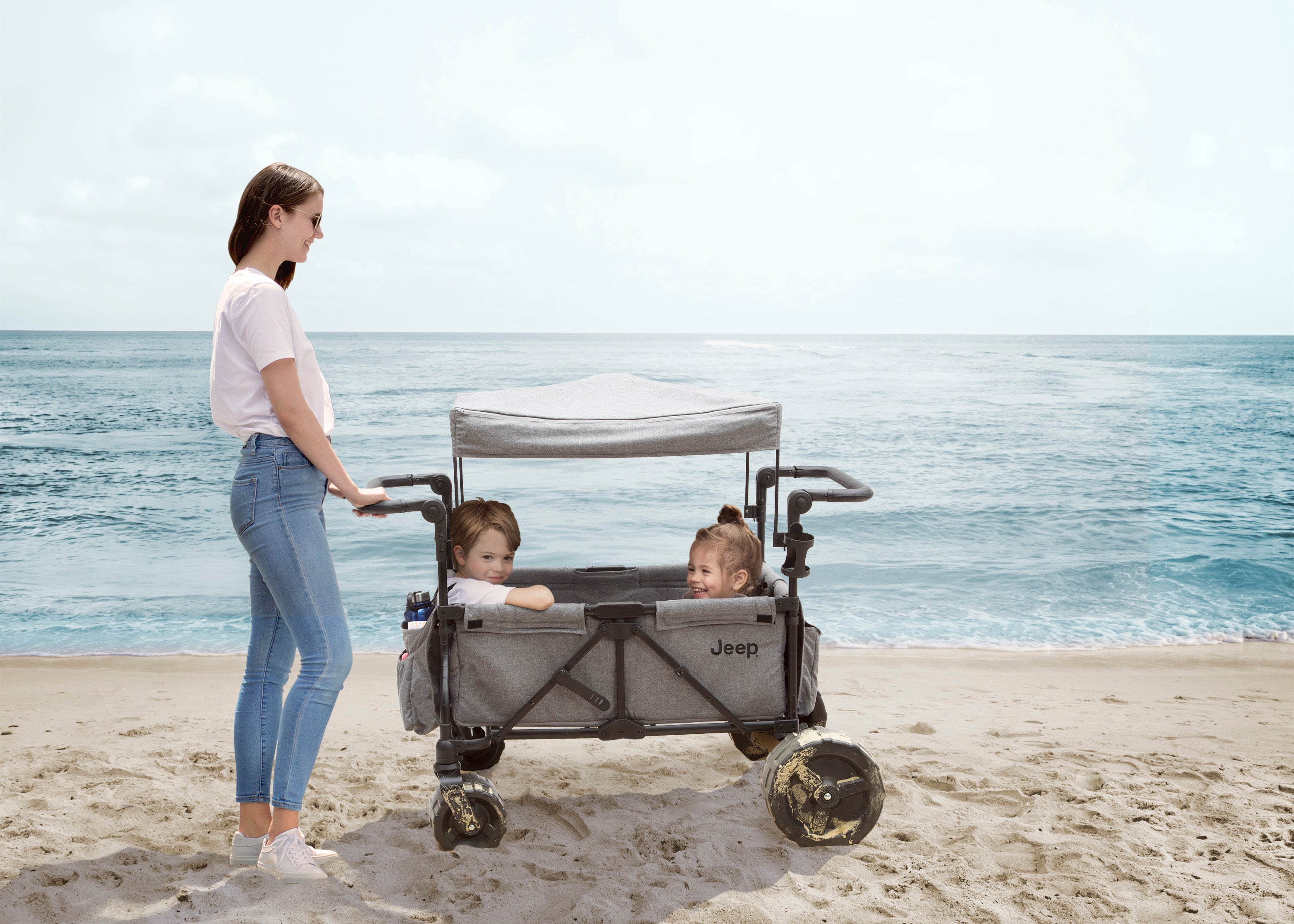 All-Terrain Sand Wheels for Jeep Stroller Wagons #60001 & #60003 - Perfect for Beach, Snow & Off-Road Adventures with Kids