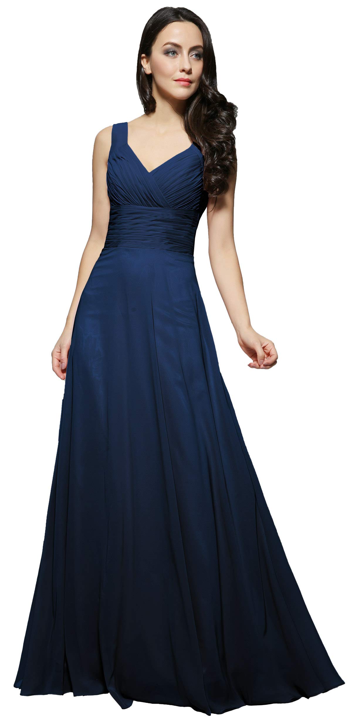 Elegant Pleated Long Straight Bridesmaid Dresses for Prom, Homecoming & Formal Events - Perfect for Weddings, Parties & Special Occasions
