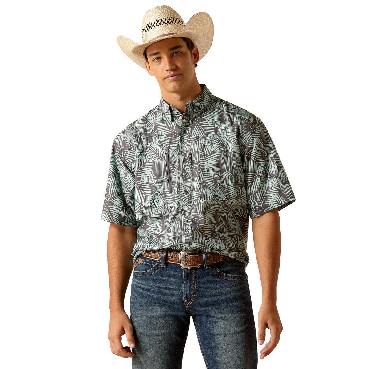 Ariat Men's VentTEK Classic Short Sleeve Shirt - Moisture Wicking, Breathable Work Shirt for Outdoor Activities, Hiking & Casual Wear