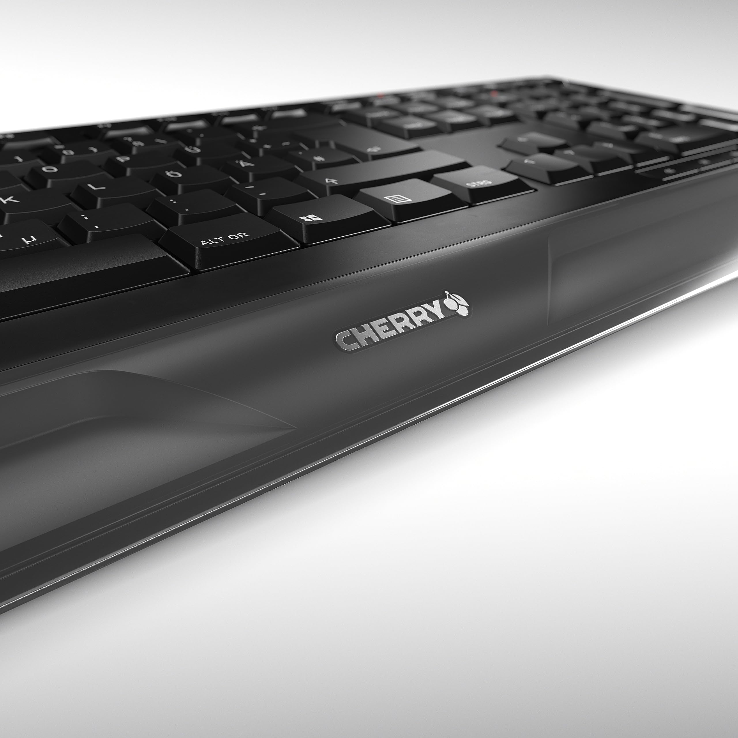 Wireless Keyboard and Mouse Combo for PC - CHERRY GENTIX Ergonomic Desktop Set with Quiet Click & 2.4GHz USB Receiver | Perfect for Home Office, Gaming, and Workstations