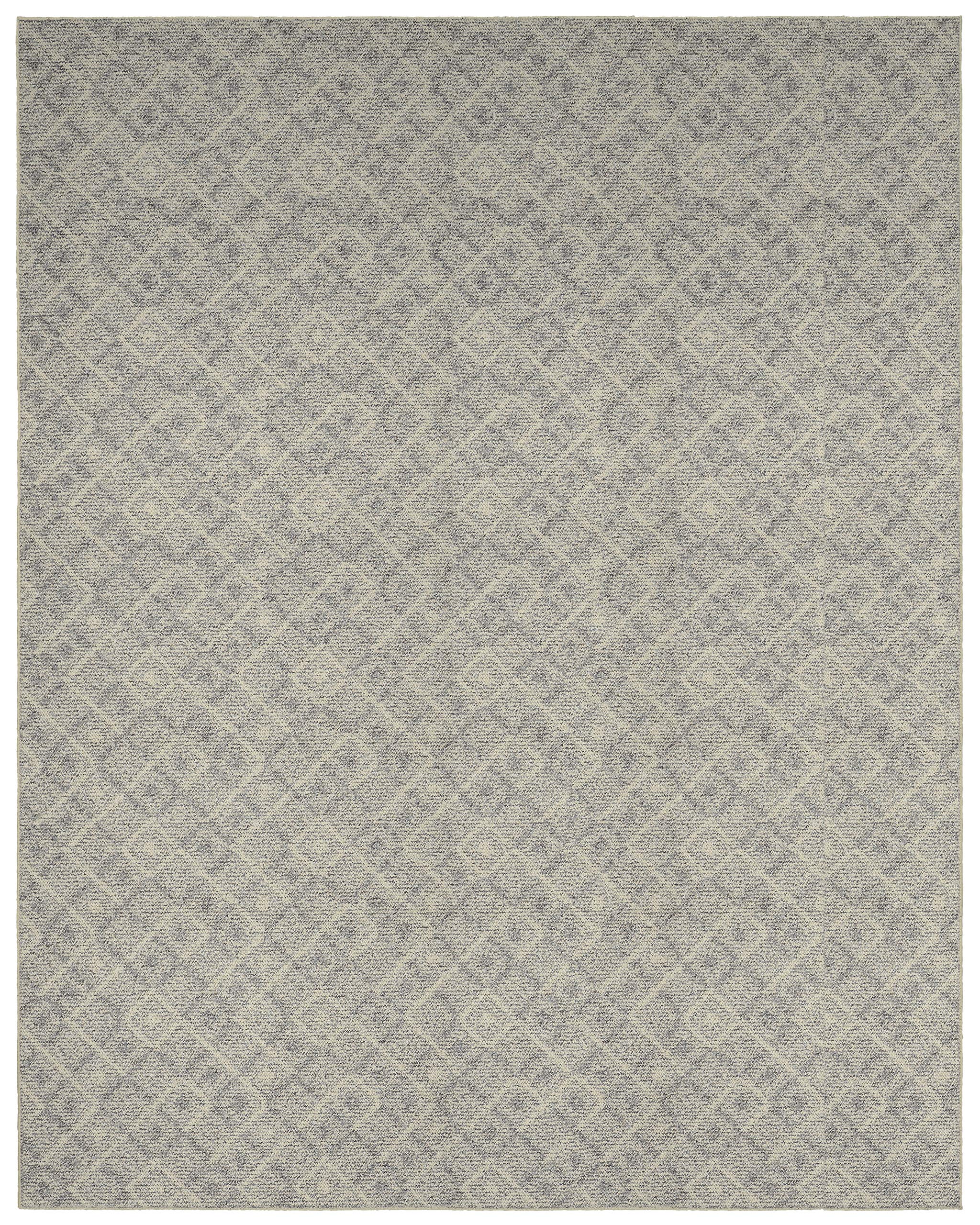 Garland Rug Classic Berber Area Rug 9x12 Feet - Earth Tone Neutral Colors | Soft & Durable for Living Room, Bedroom & Office Decor